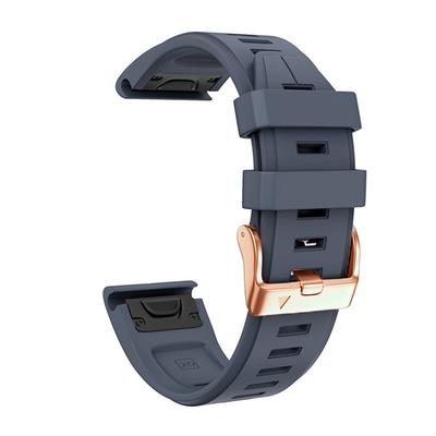 Watch Band for Garmin Fenix 7S Pro 6S 5S Plus Epix Pro 42mm Approach S70 42mm Instinct 2S Descent Mk2S D2 Delta S 20mm Silicone Replacement Strap 20mm Adjustable Stainless Steel Buckle Sport Band