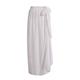 Women's Cover Up Maxi Skirts Lace up Plain Sports Outdoor Vacation Summer Polyester Beach Wear Holiday Summer White Blue Khaki