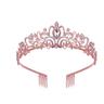 Crystal Tiara Crown for Women Prom Queen Crown Quinceanera Pageant Crowns Princess Crown Rhinestone Crystal Bridal Crowns Tiaras for Women Silver Gold Color