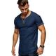 Men's T shirt Tee Shirt Tee Plain Geometic Slim Pleated Round Neck Plus Size Sports Short Sleeve Pleated Sleeve Asymmetric Clothing Apparel Military Muscle Slim Fit Workout