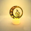 Ramadan Eid Mubarak Lights Decorations LED Candle Lights Ramadan Decoration Lamp for Ramadan Muslim Islamic Aid Eid Al-fitr Party Home Decorations