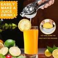 Premium Lemon Squeezer, Large Heavy Duty Handhelp Juicer for Lemon/Citrus, Stainless Steel Hand Press Juicer, Lime Squeezer Bar Tool, Manual Citrus Press