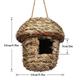 Bird House for Outside Hanging,Grass Handwoven Bird Nest,Hummingbird House,Natural Bird Hut Outdoor,Birdhouse for Kids,Songbirds House