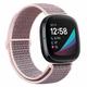 Smartwatch Band Nylon Straps Compatible with Fitbit Versa 3 / Fitbit Sense Soft Breathable Smartwatch Band Sport Adjustable Replacement Strap Women Men Bracelet Accessories