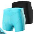 Arsuxeo Women's Cycling Under Shorts Cycling Padded Shorts Bike Underwear Shorts Padded Shorts Chamois Bottoms Sports Spandex Purple Fuchsia Blue Mountain Bike MTB Road Bike Cycling Clothing