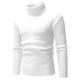 Men's Sweater Pullover Sweater Jumper Turtleneck Sweater Knit Knitted Solid Color Turtleneck Stylish Casual Daily Clothing Apparel Fall Winter Black Light Grey S M L