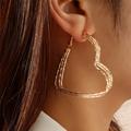 Women's Earrings Chic Modern Party Heart Earring / Party Evening / Gold / Fall / Winter / Spring