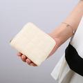 Women PU Leather Short Wallets Female Plaid Purses Nubuck Card Holder Wallet Small Zipper Wallet with Coin Purse for Women