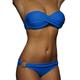 Women's Swimwear Bikini 2 Piece Normal Swimsuit Ruched 2 Piece Open Back Sexy Pure Color Strapless Vacation Beach Wear Bathing Suits