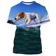 Animal Dog Jack Russell Terrier T-shirt Anime Graphic T-shirt For Couple's Men's Women's Adults' 3D Print Casual Daily