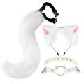 Hand Made Imitation Cat Ear Hair Hoop Fox Tail Accessory Anime Animal Ear Animal Tail Suit Collar Hair Clip