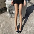 Women's Tights Pantyhose Stockings Summer Tights Sunscreen Leg Shaping High Elasticity Sexy Casual Daily Nude Black Brown One-Size