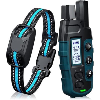 3300Ft Dog Training Collar with Remote for Small Medium Large Dogs Rechargeable Waterproof E Collar with Beep (1-8) Vibration(1-16) Safe Shock(1-99)