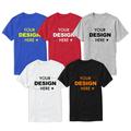 Custom Unisex T shirt 100% Cotton Add your image Personalized Photo Design Picture Text Letter Graphic Print Tee Sports Fashion Casual Summer Personalized Valentine Gift Custom Made
