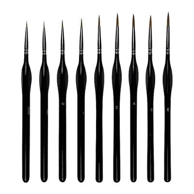 Detailing Brushes Set, 10pcs Miniature Brushes For Fine Detailing And Art Painting - Acrylic, Watercolor, Oil Painting, Model, Warhammer 40k