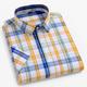 Men's Dress Shirt Casual Shirt Plaid Check Shirt Graphic Prints Square Neck Light Yellow Light Pink Black / Gray White / Green Sea Blue Casual Daily Short Sleeve collared shirts Clothing Apparel