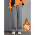 Women's Fleece Pants Sweatpants Pants Trousers Full Length Fashion Streetwear Street Daily Black Grey M L Winter