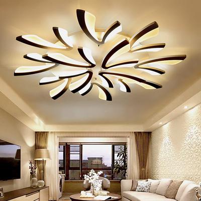 LED Dimmable Ceiling Light Modern Dandelion Nordic Style Acrylic Ceiling Panel Lamp Minimalist Layered Design Living Room Dining Room Lights AC220V ONLY DIMMABLE WITH REMOTE CONTROL