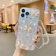 Phone Case For iPhone 15 Pro Max Plus iPhone 14 Pro Max Plus 13 12 Mini 11 Pro Max SE X XR XS Max 8 7 Plus Back Cover for Women Girl with Wrist Strap Bling Glitter Shiny Butterfly Glitter Shine TPU