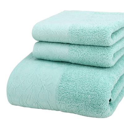 Luxury Bath Towels Set - 3 Piece 100% Cotton Bathroom Towels, Quick Dry, Extra Aborbent, Super Soft Towels Set 1 Hand Towel, 1 Wash Cloths, 1 Bath Towel