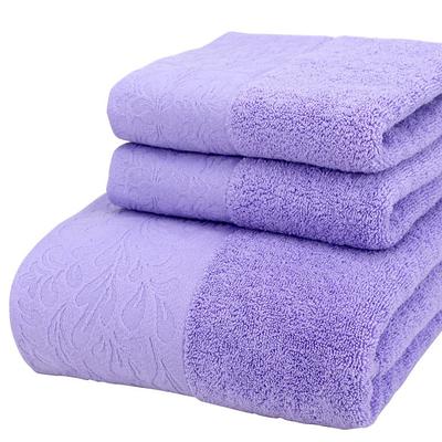 Luxury Bath Towels Set - 3 Piece 100% Cotton Bathroom Towels, Quick Dry, Extra Aborbent, Super Soft Towels Set 1 Hand Towel, 1 Wash Cloths, 1 Bath Towel