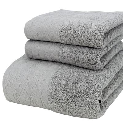 Luxury Bath Towels Set - 3 Piece 100% Cotton Bathroom Towels, Quick Dry, Extra Aborbent, Super Soft Towels Set 1 Hand Towel, 1 Wash Cloths, 1 Bath Towel