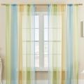 LGBT Rainbow Semi Sheer Curtain Teenage Girls Bedroom Curtains Set Window Panel Voiles Drape for Girls Room/Kids Room/Nursery/Living Room 1 Panel