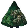 Fishing Cape Mens Graphic Hoodie Man Outerwear Green Blue Purple Yellow Red Hooded Animal Print Casual Daily Holiday 3D Basic Streetwear Fall Camouflage White Polyester Winter