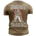 I Was Once Willing To Give My Life For What Believed This Country Stood T-Shirt Mens 3D Shirt Blue Cotton Men'S Tee Graphic Knights Templar Crew Neck Clothing Apparel 3D Print Outdoor Casual
