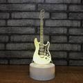 3D Illusion Lamp Electric Guitar Decor Night Light for Kids 7 Colors Changing Smart Touch Optical Illusion Bedside Lamps Bedroom Home Decoration Boys Girls Women Birthday Gifts