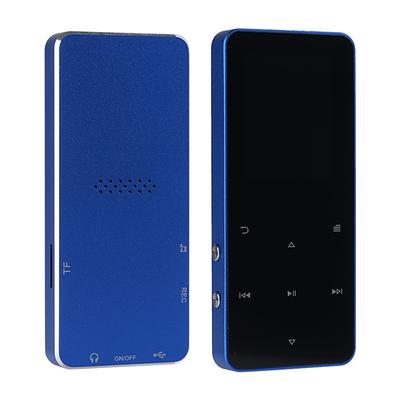 16GB 1.8 inch Met Bluetooth 5.0 MP3 Speler Full Touch Screen MP4 Player Muziekspeler Met Ingebouwde speaker Fm Radio Recorder Video