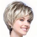 Synthetic Wig Straight Pixie Cut Wig Short Light golden Ombre Blonde Synthetic Hair Women's Fashionable Design Natural Easy to Carry Blonde