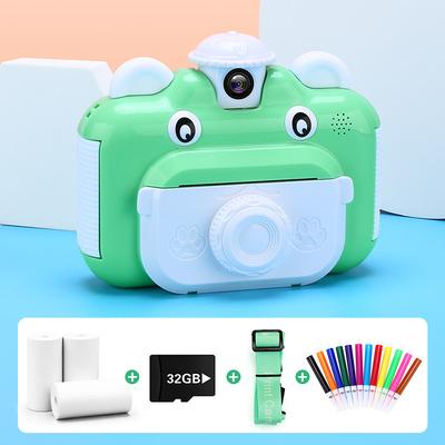 Kids Camera Instant Print Camera for Children 1080P HD Video Photo Camera Toys with 32GB Card Print Paper Color Pens Set Rechargeable Digital Camera for Kids