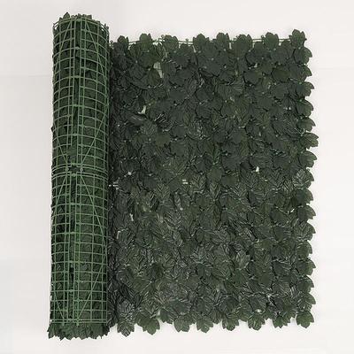 Artificial Ivy Leaf Hedge Roll,Artificial Hedges Fence,Faux Ivy Vine Leaf Decoration,Instant Green Plastic Garden Privacy Screening Fence, UV Fade Protected