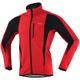 ARSUXEO Men's Cycling Jacket Bike Jacket Winter Softshell Fleece Jacket Top Windproof Waterproof 15-k Warm UP Thermal Breathable Stripe Polyester, Spandex, Fleece Winter Orange Red Light Green Road