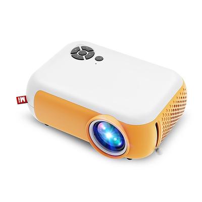A10 mobile phone projection mini home portable 4K high-definition intelligent mini projector LCD Projector Video Projector for Home Theater 480x360 1800 lm Compatible with HDMI USB