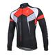 Arsuxeo Men's Cycling Jersey Long Sleeve Winter Bike Jacket Jersey Top with 3 Rear Pockets Mountain Bike MTB Road Bike Cycling Breathable Anatomic Design Front Zipper Antistatic Black White Yellow