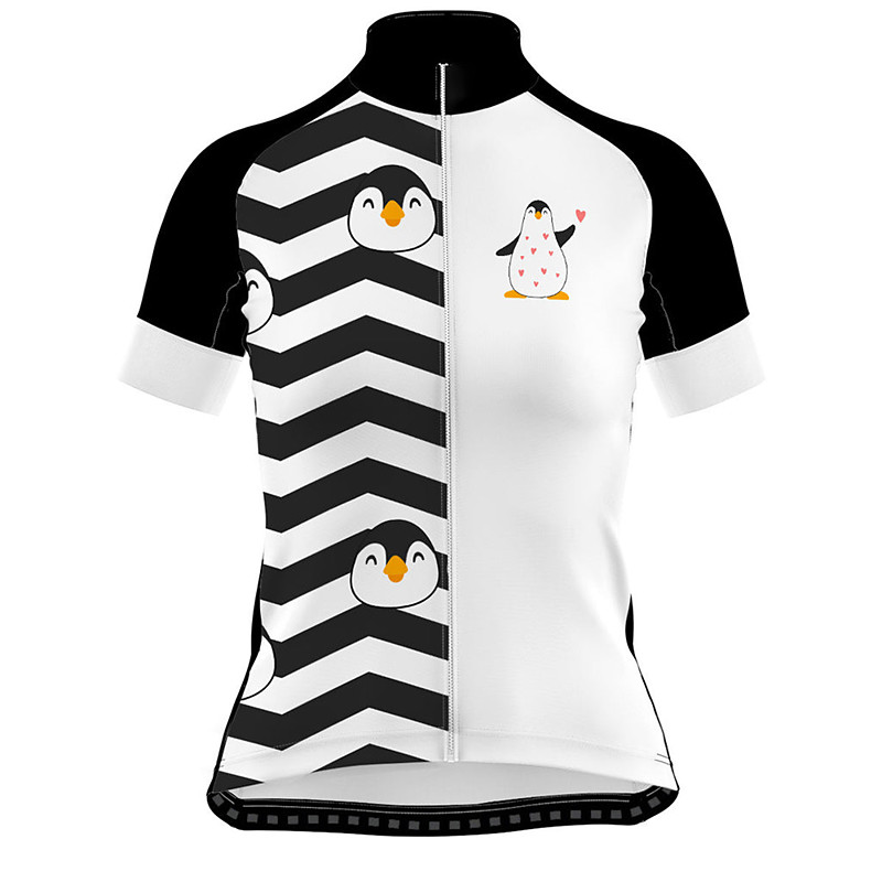 Women's Cycling Jersey Animal Rainbow Gradient Short Sleeve Bike Jersey Top with 3 Rear Pockets Mountain Bike MTB Road Bike Cycling Fast Dry Quick Dry Soft Reflective Strips Sports White Green Rose