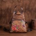 Women's Crossbody Bag Shoulder Bag Chest Bag Genuine leather carved flower butterfly Backpack Multiple carrying methods
