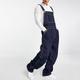 Men's Jeans Trousers Overalls Denim Pants Suspender Pants Pocket Straight Leg Plain Comfort Breathable Outdoor Daily Going out Fashion Casual Dark Blue