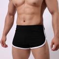 Men's Plus Size Bottom Patchwork Simple Fashion Comfort Home Bed Beaches Cotton Breathable Short Pant Shorts Summer White Black