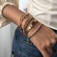4pcs Women's Bracelet Classic Fashion Punk Personalized Alloy Bracelet Jewelry Silver / Gold For Daily Date