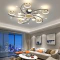 Ceiling Chandelier 10 Heads Mid Century Pendant Lighting, Ceiling Light Fixture Semi Flush Mount, Pendant Light Fixture for Living Room Kitchen Bedroom 110-240V ONLY DIMMABLE with REMOTE CONTROL