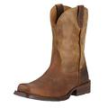 Men's Boots Cowboy Boots Retro Walking Vintage Casual Daily PU Comfortable Booties / Ankle Boots Slip-on Light Brown Brown Coffee Spring Fall