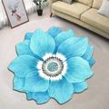 Flower Carpet Chinese Style Lotus Floor Mat Special-Shaped Bedroom Bedside Blanket Cloakroom Mat Coffee Table Mat Pastoral Style Door Mat