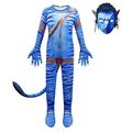 Avatar: The Way of Water Jake Sully Zentai Suits Cosplay Costume Mask Boys Girls' Movie Cosplay CostumeMask Carnival Children's Day Leotard / Onesie Mask