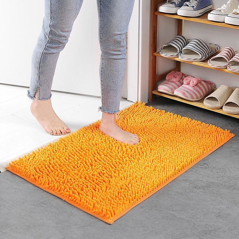 Chenille Bath Mat Non-slip Bathroom Rug,Anti-slip Floor Mats Door Mat Anti-slip Bathroom Rug Kitchen Carpets Doormats Floor Mat For Living Room,Bathroom