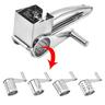 1/2/3/4 Drums Blades Rotary Cheese Grater Cheese Cutter Slicer Stainless Steel Cheese Shredder Butter Nut Cutter Manual Spin Multifunctional Cheese Grinder Kitchen Gadgets