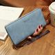 Women's Wallet Credit Card Holder Wallet PU Leather Shopping Daily Zipper Lightweight Durable Anti-Dust Solid Color Black Pink Blue
