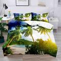 3D Bedding Summer Beach Ocean Marine Life print Print Duvet Cover Bedding Sets Comforter Cover with 1 print Print Duvet Cover or Coverlet,2 Pillowcases for Double/Queen/King